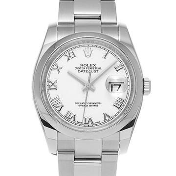 ロレックス デイトジャスト 116200 ホワイト メンズ 時計 【中古】【wristwatch】