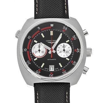 ロンジン ヘリテージ ダイバー クロノグラフ L2.796.4.52.2 ブラック メンズ 時計 【中古】【wristwatch】