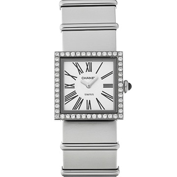 シャネル マドモアゼル H0830 ホワイト レディース 時計 【中古】【wristwatch】