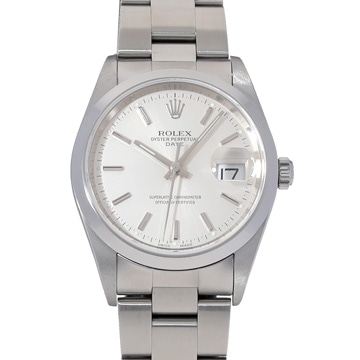 ロレックス オイスターパーペチュアル デイト 15200 シルバー メンズ 時計 【中古】【wristwatch】