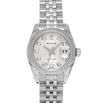 ロレックス デイトジャスト 179174G シルバーコンピュータ/ダイヤモンド レディース 時計 【中古】【wristwatch】