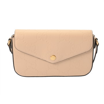グッチ スーパー ミニ バッグ ベージュ 772794 GGレザー メンズ バッグ 【中古】【bag】