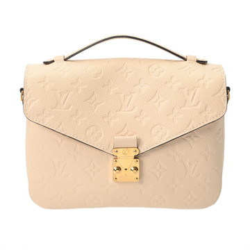 ルイ ヴィトン モノグラムアンプラント ポシェットメティス MM クレーム M44072 レザー レディース バッグ 【中古】【bag】