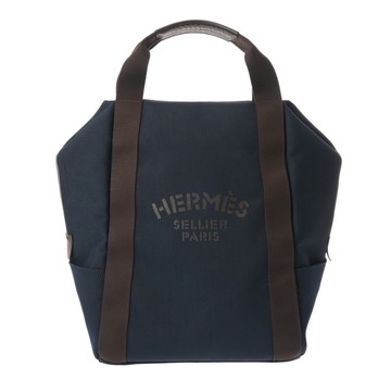 エルメス グルーム バッグパック ブルーネイビー/フー ナイロン62%/綿26%/ポリウレタン12% ユニセックス バッグ 【中古】【bag】