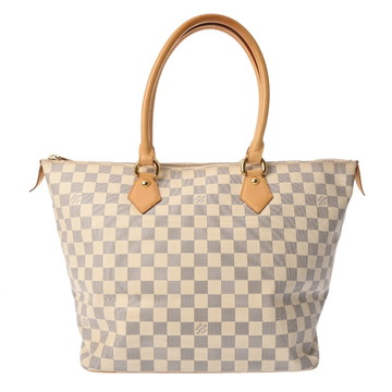 ルイ ヴィトン ダミエアズール サレヤ MM トートバッグ ホワイト N51185 ダミエアズールキャンバス レディース バッグ 【中古】【bag】