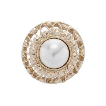 シャネル ゴールド/ホワイト メタル/フェイクパール レディース ジュエリー 【中古】【jewelry】