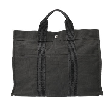 エルメス エールライン トート MM グレー キャンバス ユニセックス バッグ 【中古】【bag】