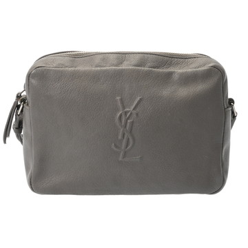 サンローラン ルー カメラバッグ グレー FLY470299 グレインレザー レディース バッグ 【中古】【bag】