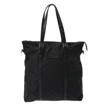グッチ GG柄 ブラック 268640 204991 GGナイロン/レザー レディース バッグ 【中古】【bag】