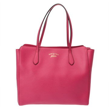 グッチ スウィング トート ピンク 354987  レザー レディース バッグ 【中古】【bag】
