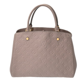 ルイ ヴィトン モノグラムアンプラント モンテーニュ MM トープグラセ M44060 レザー レディース バッグ 【中古】【bag】