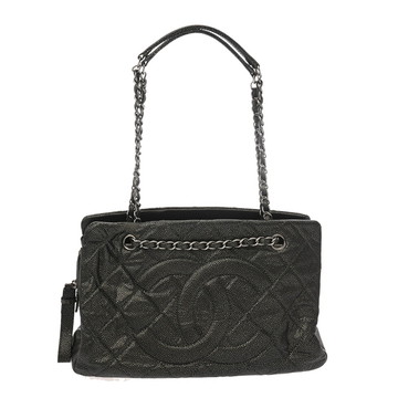 シャネル マトラッセ チェーントート シルバー レザー レディース バッグ 【中古】【bag】