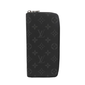 ルイ ヴィトン モノグラムエクリプス ジッピーウォレット ヴェルティカル ブラック M62295 モノグラムキャンバス メンズ 財布 【中古】【purse】