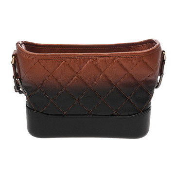 シャネル ガブリエル ドゥ シャネル スモール ホーボーバッグ ブロンズ/ブラック A91810 カーフスキン レディース バッグ 【中古】【bag】