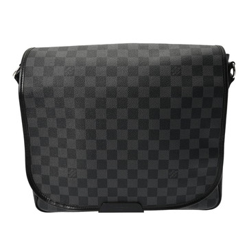 ルイ ヴィトン ダミエグラフィット ダニエル GM ブラック/グレー N58033 ダミエキャンバス メンズ バッグ 【中古】【bag】