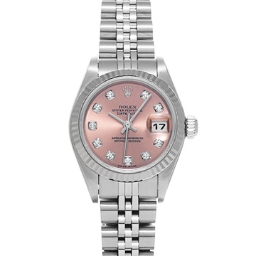 ロレックス デイトジャスト 79174G ピンク/ダイヤモンド レディース 時計 【中古】【wristwatch】