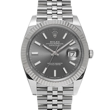 ロレックス デイトジャスト 41 126334 スレートグレー メンズ 時計 【中古】【wristwatch】