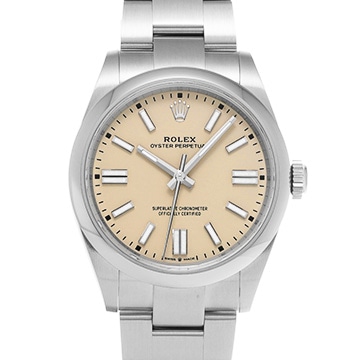 ロレックス オイスターパーペチュアル 41 134300 ベージュ メンズ 時計 【中古】【wristwatch】