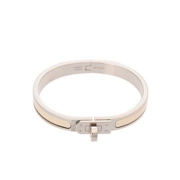 エルメス ミニ クリック ケリー PM クレーム エナメル/シルバー金具 ユニセックス ジュエリー 【中古】【jewelry】