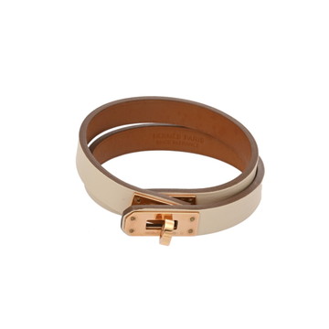 エルメス ミニケリー ドゥブルトゥール T2 ナタ/ローズゴールド金具 ヴォースイフト レディース ジュエリー 【中古】【jewelry】