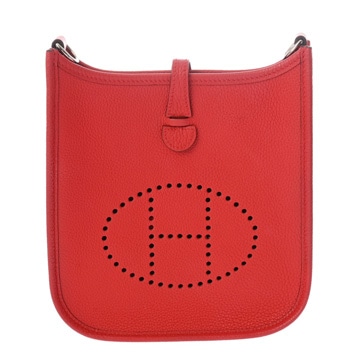 エルメス エヴリン TPM フリッパーボール レッド トリヨンモーリス レディース バッグ 【中古】【bag】