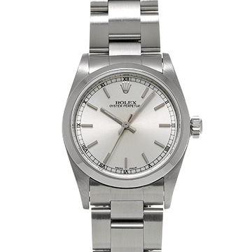 ロレックス オイスターパーペチュアル 77080 シルバー ユニセックス 時計 【中古】【wristwatch】