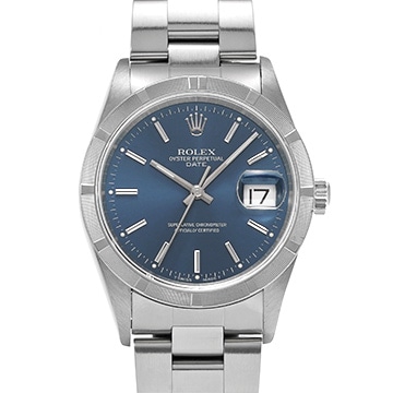 ロレックス オイスターパーペチュアル デイト 15210 ブルー メンズ 時計 【中古】【wristwatch】