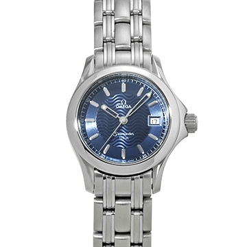 オメガ シーマスター 120 クォーツ 2581.81 ブルー レディース 時計 【中古】【wristwatch】