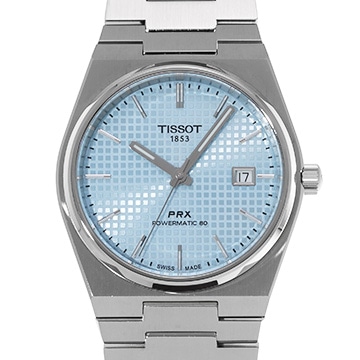ティソ PRX パワーマティック 80 T137.407.11.351.00 アイスブルー メンズ 時計 【中古】【wristwatch】