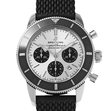 ブライトリング スーパーオーシャン ヘリテージ II B01 クロノグラフ 44 AB0162121G1S1 シルバー/ブラック メンズ 時計 【中古】【wristwatch】