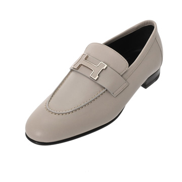 エルメス モカシン パリ ＃35(22.5cm) ベージュガレット/シルバー金具 ゴートスキン レディース 靴 【未使用】【other】