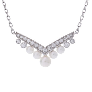 ショーメ ジョセフィーヌ エグレット ネックレス シルバー 084966-000 K18ホワイトゴールド WG/パール レディース ジュエリー 【中古】【jewelry】