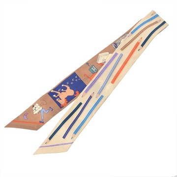 エルメス ツイリー A VOS CRAYONS マルチカラー シルク100％ レディース 【未使用】【other】