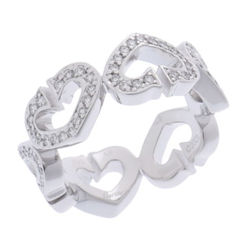 カルティエ Cハートリング #49 シルバー B4043849 K18ホワイトゴールド WG レディース ジュエリー 【中古】【jewelry】
