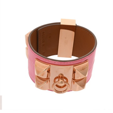 エルメス コリエドシアン #T2 ピンク/ローズゴールド金具 ヴォースイフト レディース ジュエリー 【中古】【jewelry】
