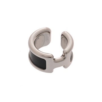 エルメス イヤーカフ オランプ PM  ノワール パラジウム金具 レディース ジュエリー 【中古】【jewelry】