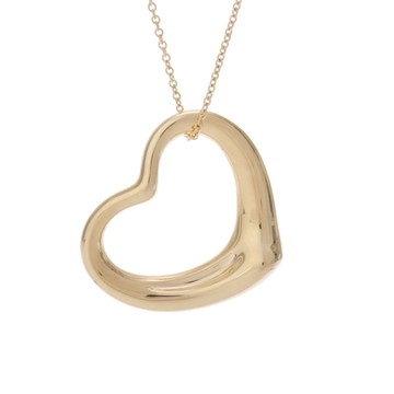 ティファニー オープンハート ネックレス ゴールド K18イエローゴールド YG レディース ジュエリー 【中古】【jewelry】