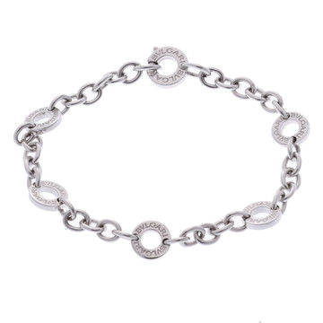 ブルガリ ブルガリブルガリ ブレスレット シルバー K18ホワイトゴールド WG レディース ジュエリー 【中古】【jewelry】