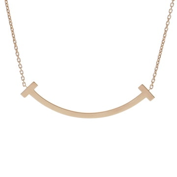 ティファニー Tスマイル ネックレス ミディアム ゴールド K18イエローゴールド YG レディース ジュエリー 【中古】【jewelry】