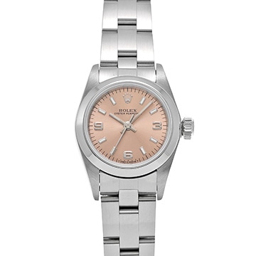 ロレックス オイスターパーペチュアル 67180 ピンク レディース 時計 【中古】【wristwatch】