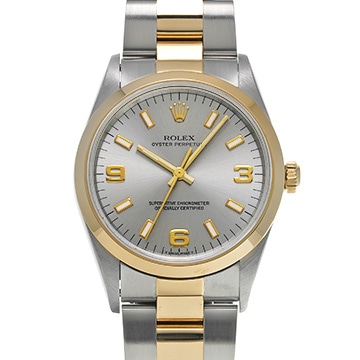ロレックス オイスターパーペチュアル 14203 グレー メンズ 時計 【中古】【wristwatch】