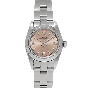 ロレックス オイスターパーペチュアル 67180 ピンク レディース 時計 【中古】【wristwatch】