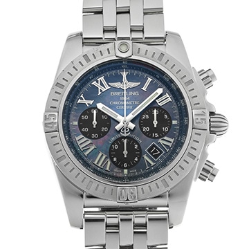 ブライトリング クロノマット JSP ローマンインデックス ブラックマザーオブパール リミテッド AB01153A1B1A1 ブラックシェル/ブラック メンズ 時計 【中古】【wristwatch】