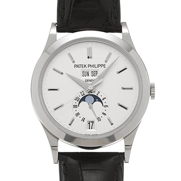 パテック フィリップ アニュアルカレンダー ムーンフェイズ 5396G-011 シルバー メンズ 時計 【中古】【wristwatch】