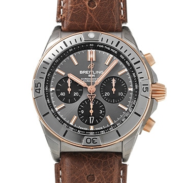 ブライトリング クロノマット B01 42 トライアンフ TB0134101M1X1 グレー/ブラック メンズ 時計 【中古】【wristwatch】