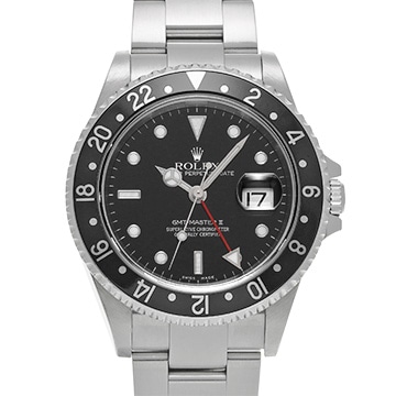 ロレックス GMTマスターII 16710 ブラック メンズ 時計 【中古】【wristwatch】