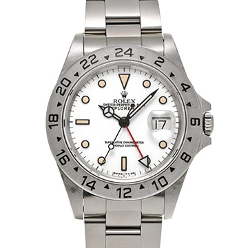 ロレックス エクスプローラーII 16570 ホワイト メンズ 時計 【中古】【wristwatch】
