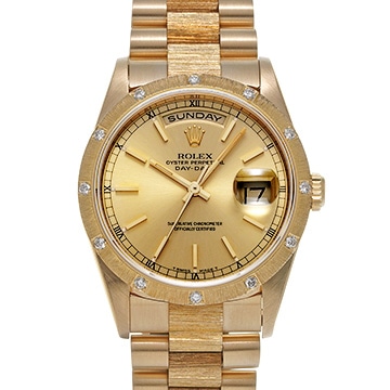 ロレックス デイデイト 18308 シャンパン メンズ 時計 【中古】【wristwatch】