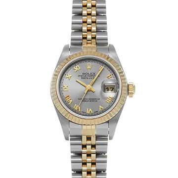 ロレックス デイトジャスト 79173 グレー レディース 時計 【中古】【wristwatch】