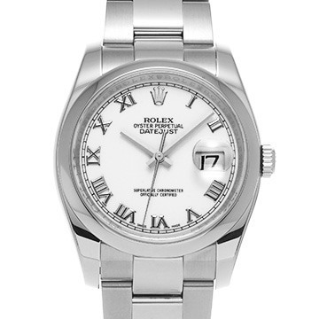 ロレックス デイトジャスト 116200 ホワイト メンズ 時計 【中古】【wristwatch】